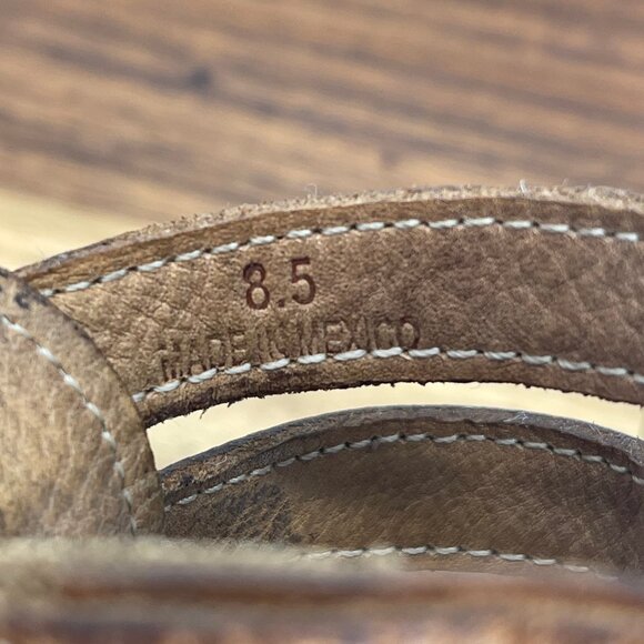 Bed Stu Claire III Gladiator BOHO Womens 8.5 Huarache Brown Leather Sandals - Picture 15 of 15
